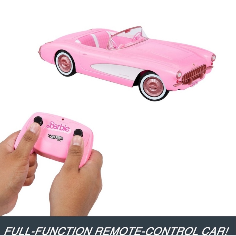 Barbie Pink Remote Control Convertible Car - Picture 3 of 6